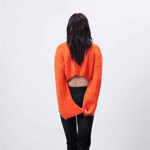 Zara knitted turtleneck sweter top cardigan - Picture 6 of 6